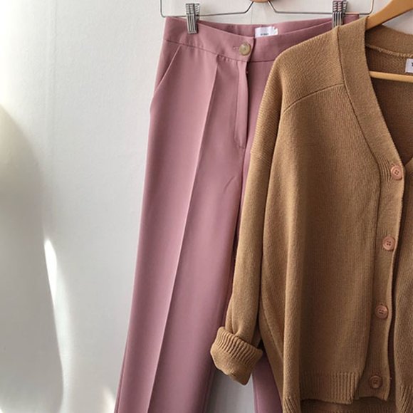 BARBIE PINK🎀/NWOT ZINC Pink Wrinkle Resistant Pants - Picture 6 of 12